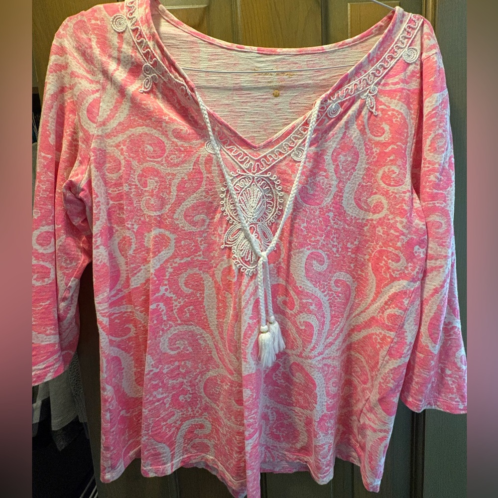 Lilly Pulitzer Pink Paisley Women's Top